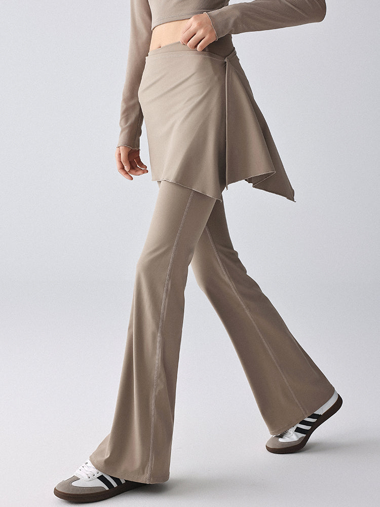 High Waist Lifting Pilates Training Sports Flared Fitness Trousers