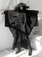 Irregular Bat Sleeve Loose Long Shirt