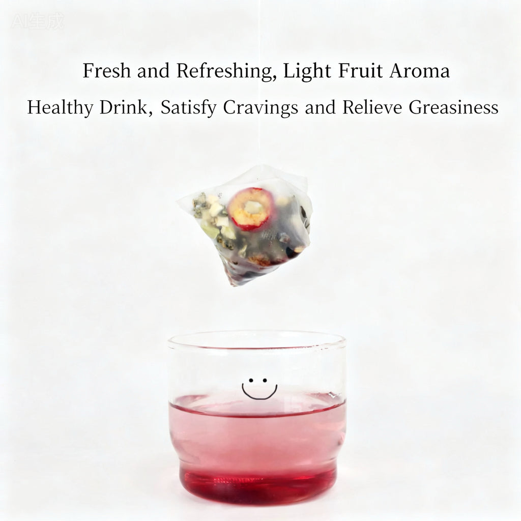 Black Plum Hawthorn Apple Digestion Tea - Digestive Support & Bloating Relief