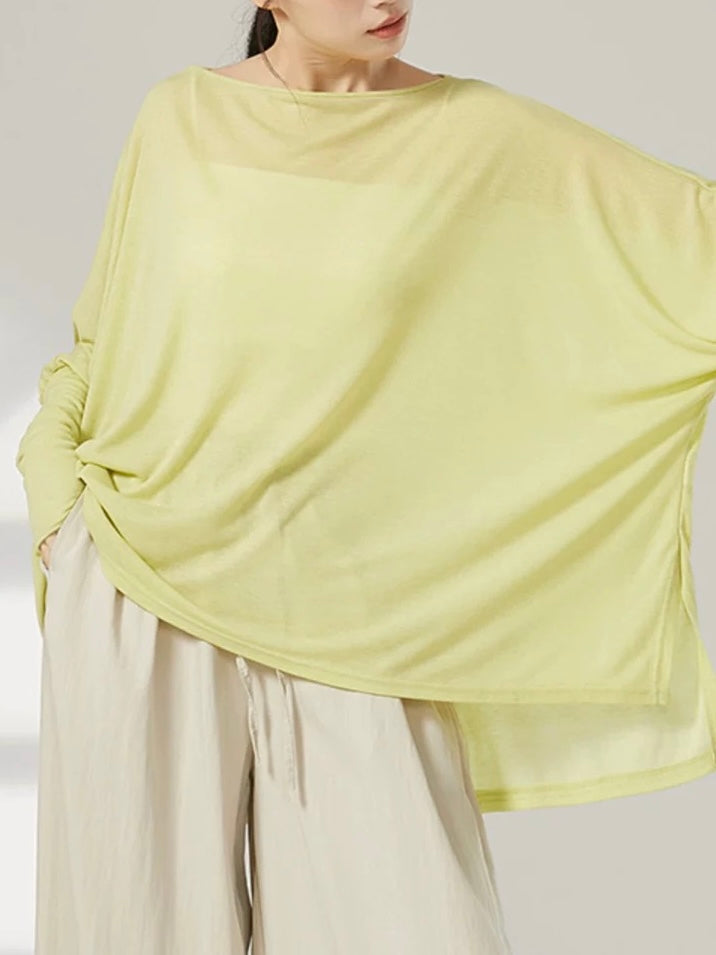 Loose Bat Sleeve Dance Training Active Blouse