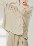 Loose Bat Sleeve Dance Training Active Blouse