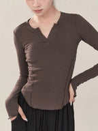 Knitted Long-Sleeved Dance Costume