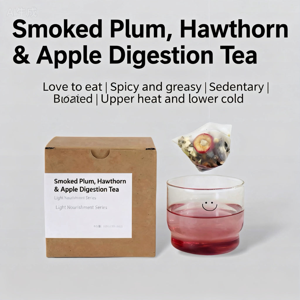 Black Plum Hawthorn Apple Digestion Tea - Digestive Support & Bloating Relief