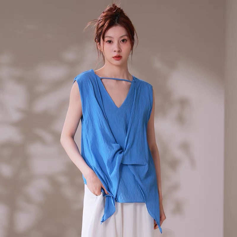 Reversible Bow Sleeveless Dance Top