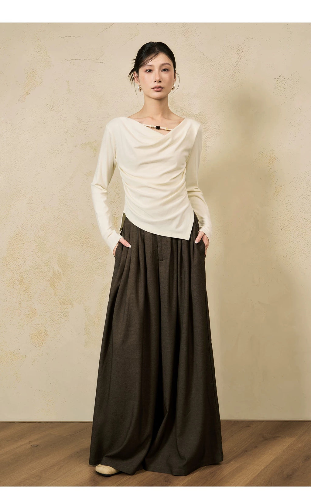 Wide-leg Suit Daily Active Pants