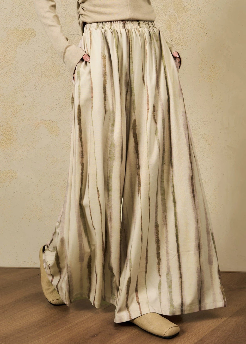 Loose-fitting Tie-dye Striped Activewear Pants