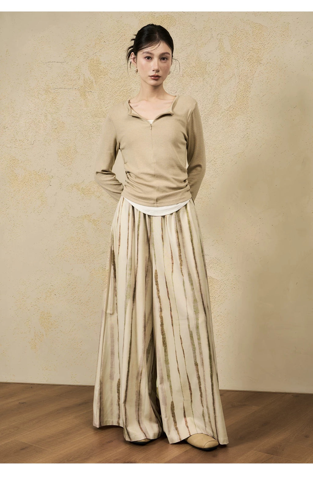 Loose-fitting Tie-dye Striped Activewear Pants