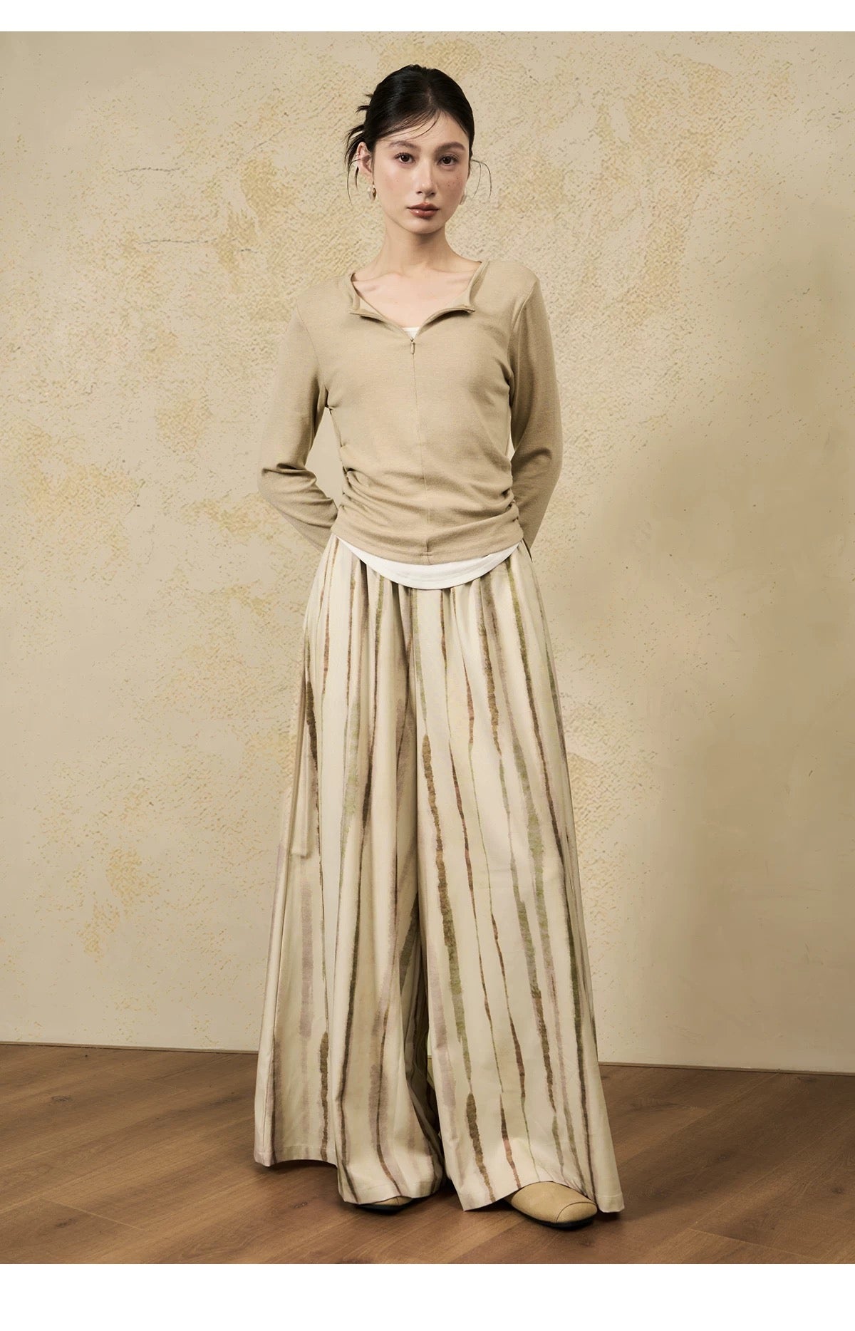 Loose-fitting Tie-dye Striped Activewear Pants