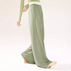 "Green loose-fitting trousers, classical dance attire for daily wear."