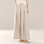 White Classical Dance Costume with Long Pants for Daily Wear"