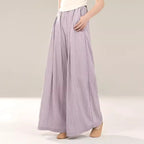 Purple Classical Dance Costume with Long Pants for Daily Wear"