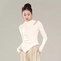 "White shirt classical dance costume daily wear"
