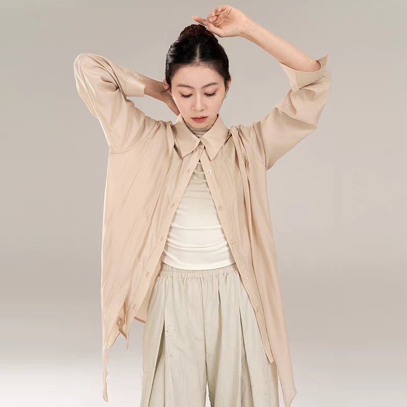 Apricot long shirt