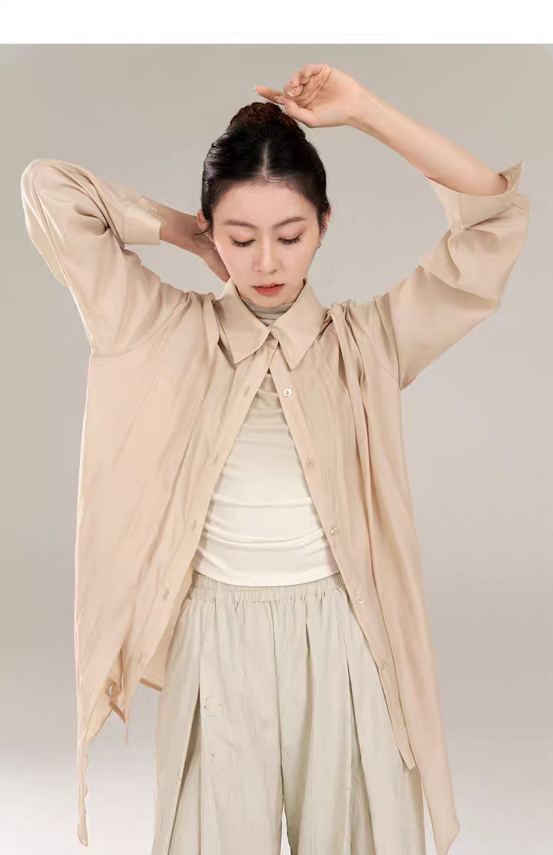 Apricot long shirt