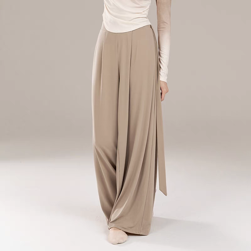Classical Dance Lace-up Wide-leg Pants