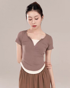 False Two Modern Training Activewear Short Sleeves Shirt