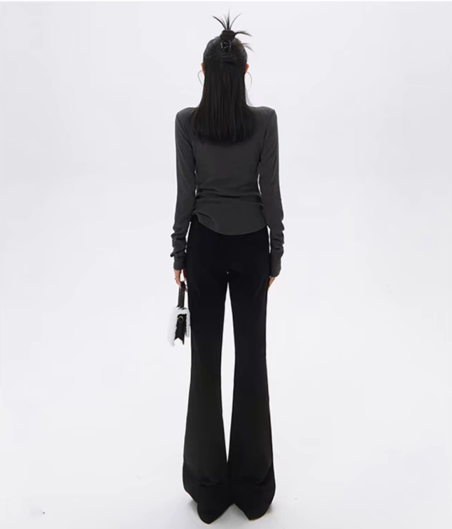 Relaxed Yoga Activewear Flared Pants.