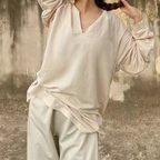 Casual Cotton Dance Costume Shirt