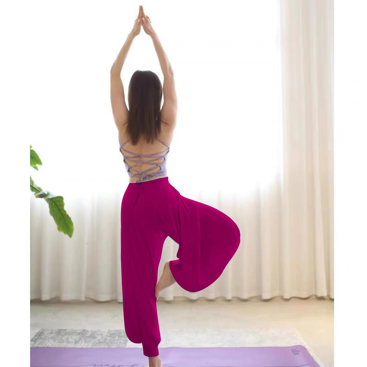 2024 New Loose Fit Wide-Leg Quick-Dry Yoga Pants